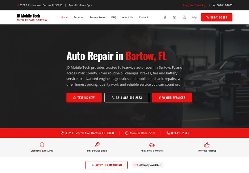 JD Mobile Tech website